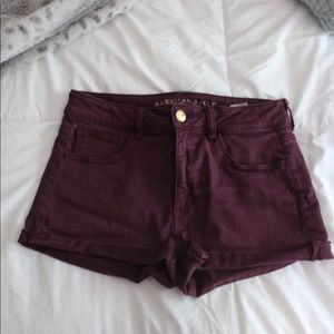 American Eagle Maroon Shorts